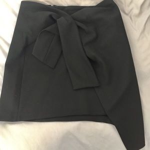 Zara knotted asymmetric skirt